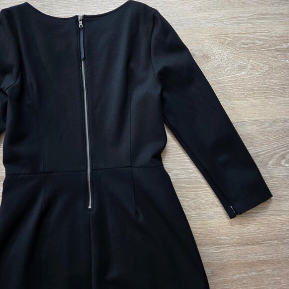 Spanx Perfect A-Line 3/4 Sleeve Dress Black Small Work Travel Business Chic NWOT - Picture 11 of 14